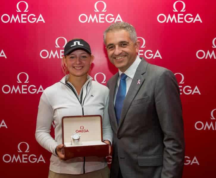 12/12/2015. Ladies European Tour 2015. Omega Dubai Ladies Masters, Majilis Course, Emirates Golf Club, Dubai, UAE. December 9-12. Emily Kristine Pedersen of Denmark. Credit: Tristan Jones