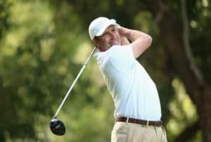 AGADIR, MOROCCO - MARCH 27:  Jose-Maria Olazabal of Spain hits his tee-shot on the 13th hole during the second round of the Trophee Hassan II Golf at Golf du Palais Royal on March 27, 2015 in Agadir, Morocco.  (Photo by Andrew Redington/Getty Images)