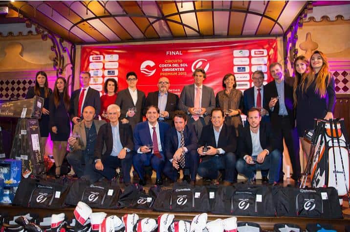 Premiados cena gala clausura circuito dirigentes oremium 2015